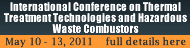 International Conference on Thermal Treatment Technologies and Hazardous Waste Combustors
