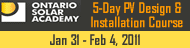 Ontario Solar Academy's 5-Day PV Design & Installation Course